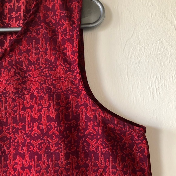 COLDWATER CREEK Womens Sleeves Top Size Medium Burgundy - Picture 4 of 5